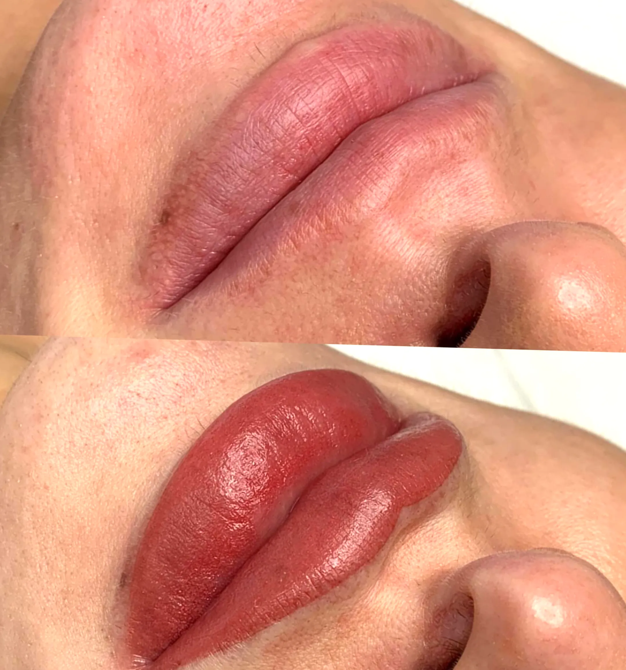 cosmetic tattoo layering